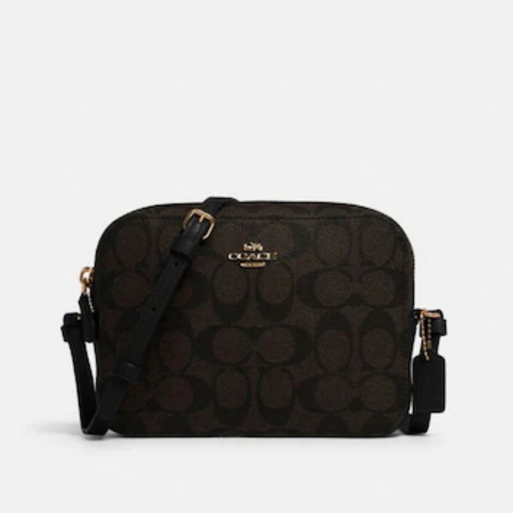 🏷 NWT | COACH Mini Camera Bag In Signature Canvas